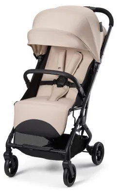 Image de Poussette Kinderkraft INDY 3 - De la naissance à 15 kg - Légère et compacte - Pliable d'une seule main - Beige