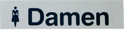 Produktbild von GRÄWE Türschild / Piktogramm "Damen"