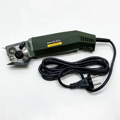 Immagine prodotto di CGOLDENWALL YJ-50 Taglierina elettrica per tessuti industriali丨Dimensione lama: 50 mm丨Spessore massimo di taglio: 20 mm丨Ideale per carta pelle tessuto con lama di ricambio