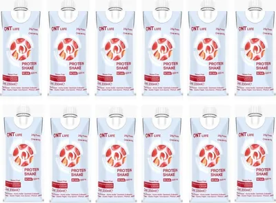 Produktbild von QNT Delicious Protein Shake - 12 x 330 ml Strawberry