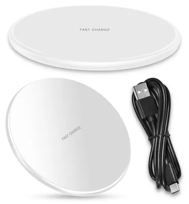 Produktbild von Wireless QI Charger 15W Apple iPhone 11 X XR XS Max Induktive Schnellladestation