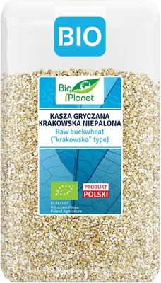 KASZA GRYCZANA KRAKOWSKA NIEPALONA BIO 1 kg - BIO PLANET