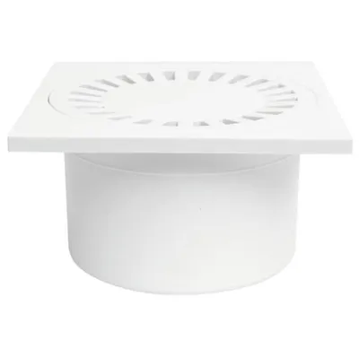 Obrázok produktu pre Spodný podlahový prívod D 50 / 84 mm, biely, ENPRO