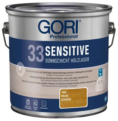 Produktbild von GORI Professional 33 SENSITIVE, Dünnschicht-Holzlasur, eiche, 2,5 l
