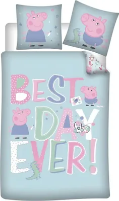 Produktbild von Peppa Wutz Kinder Bettwäsche Mikrofaser 2tlg Set 135/140x200 63x63 cm