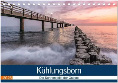 Produktbild von Kühlungsborn - Die Sonnenseite der Ostsee (Tischkalender 2026 DIN A5 quer), CALVENDO Monatskalender