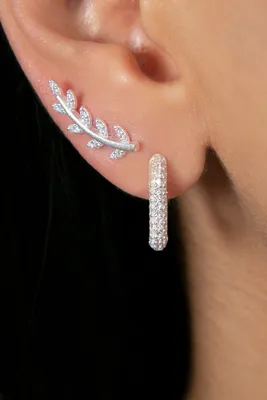 Imagen del producto de Jumeon, modelo ELKSET80012, arete de plata, 100% plata de ley 925, color plateado