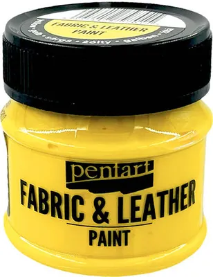 Immagine prodotto di PENTART - Colore per tessuti e pelle - giallo 50 ml