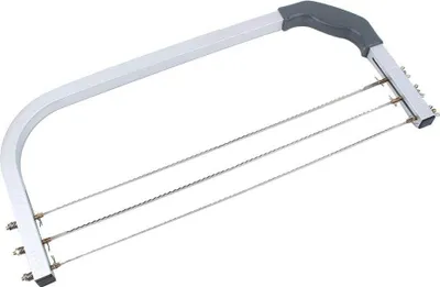 Produktbild von Drahtkuchenmesser, 3-Klingen Edelstahl Schneidesäge, Kuchenschneider, professioneller Kuchenschneider mit Edelstahlgriffen und -handgriff