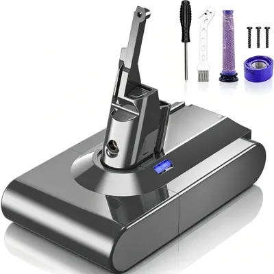 Ersatzakku 21,6 V Li-Ion für Dyson V8 SV10, mit 2 Filtern