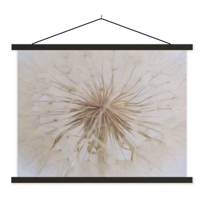 Produktbild von MuchoWow® Textilposter Blumen - Löwenzahn - Entwurf 40x30 cm mit schwarzem Rahmen - Dekorationen