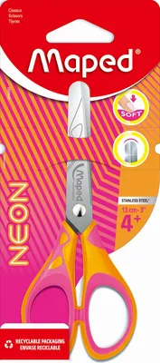 Image de Ciseaux d'école Neon Soft 13 cm, 1 pièce (assortiment)