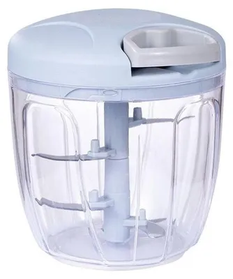 Obrázek produktu pro 500/900 ml ruční mlýnek na maso a česnek, šnekový lis na česnek, drtič zeleniny a kráječ cibule, kuchyňské příslušenství. Verze: 900 ml – modrá