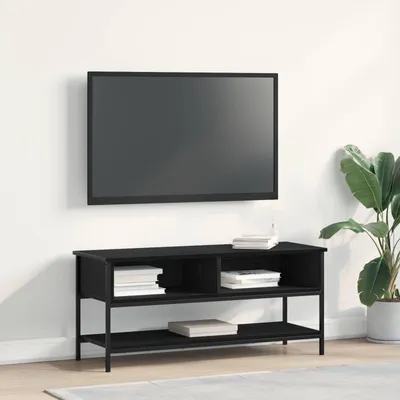Immagine prodotto di Maison Exclusive - Mobile TV nero effetto rovere 100 x 35 x 45 cm