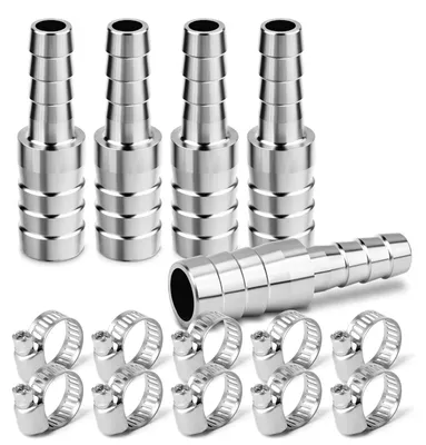 Produktbild von 5 Stück Edelstahl Schlauchtülle Reduzierstück 19mm auf 15mm