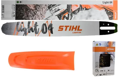 Produktbild von Stihl 30030007713 original Führungsschiene Schwert 40cm 1,6// 3/8"// 1x Stihl original Kette Vollmeisselkette 36210000060 +1x Kettenschutz 9175