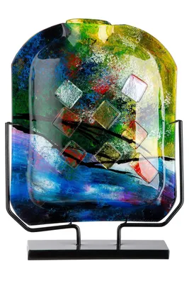 Produktbild von Casablanca by Gilde Glasart Vase Karree H. 46 cm,40756