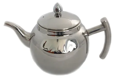 Teekanne aus Edelstahl mit Sieb und Deckel, 1,5 L