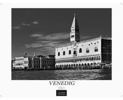 Immagine prodotto di Calendario Venezia 2027 in bianco e nero - Calendario da parete | Calendario fotografico Italia 42x55 - con suggestive foto di Venezia, Italia