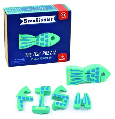 Obrázek produktu pro Dřevěné 3D puzzle Ryba, Svoora