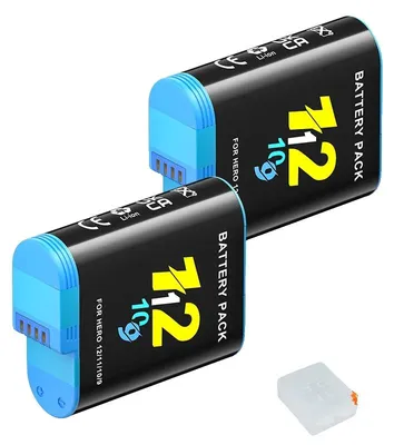 Image de Batterie pour appareil photo, chargeur LCD, capacité de charge rapide, 2 batteries