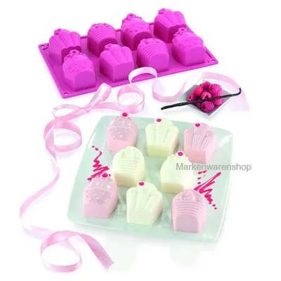 Produktbild von Dr. Oetker 8er Cupcakes Backform (01595) Muffinform Silikonform Cupcakesbackform
