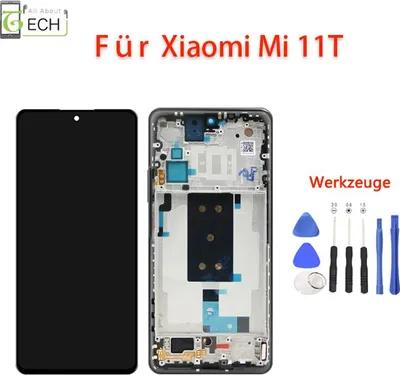 Produktbild von Für Xiaomi Mi 11T LCD Display Incell mit Rahmen Touchscreen Bildschirm Schwarz