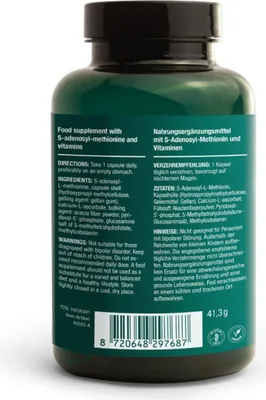 Imagen del producto de Vitalized Same+ 200 mg, 60 cápsulas