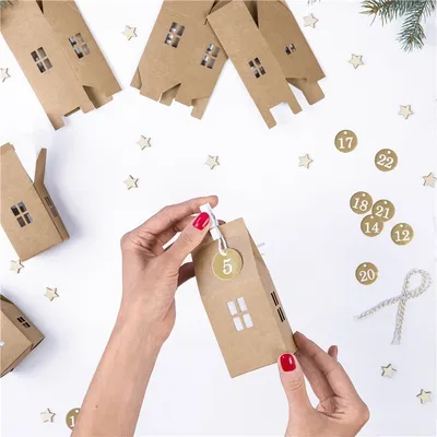 Obrázok produktu pre Adventný kalendár s domčekmi