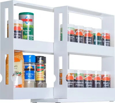 Produktbild von UPP Gewürzregal ausziehbar Medikamentenregal Regal mit Fächer Küchen-Ordnungssystem