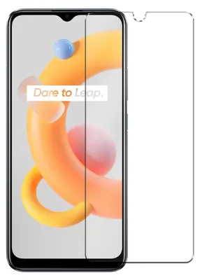 A screen protector is shown on top of a smartphone screen.