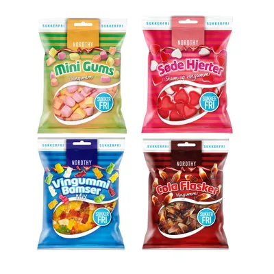Produktbild von Nordthy Weingummi Paket Zuckerfrei 290g