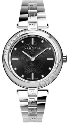 Produktbild von Versace V Motif Damenarmbanduhr silber