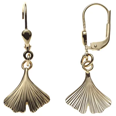 Produktbild von JOBO Boutons Ginko 375 Gold Gelbgold Ohrringe Ohrhänger