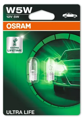 Produktbild von OSRAM ULTRA LIFE W5W W2.1x9.5d 12 V/5 W (2er Blister)
