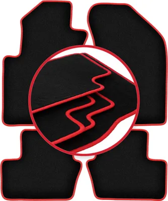Image de Tapis de sol CARLUX-RED pour : Jeep Compass MK49 SUV (2007-2017)