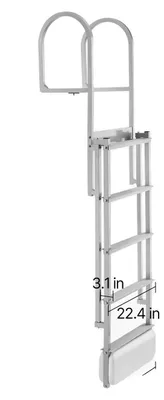 Zdjęcie produktu dla Rampa dokująca, rozkładana, udźwig 500 lbs, 5 stopni