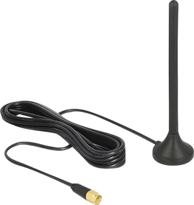 Image de DeLOCK - Antenne pour téléphone portable - Intérieur / Extérieur - DECT, UMTS, GSM, LTE, ZigBee, Z-Wave, LoRa 868 MHz / 915 MHz (12419)