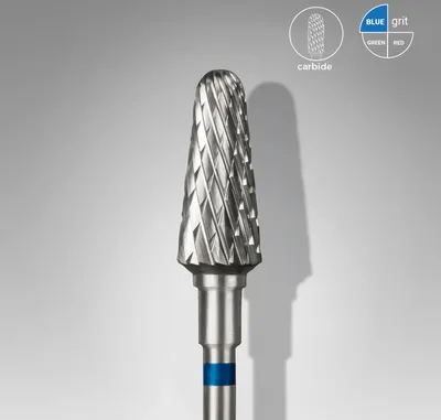 Produktbild von Hartmetallfräser Kegelstumpf Blau, Durchmesser 6 Mm / Arbeitsteil 14 Mm Staleks