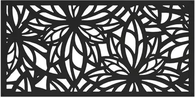Produktbild von Famanu Dekoratives Bildschirmpaneel 60x120 cm - Schwarz