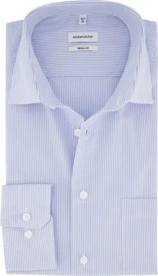 Immagine prodotto di Camicia business Seidensticker regular blu chiaro a righe