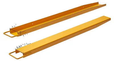 Productafbeelding van Verlengstukken voor vorkheftrucks, geschikt voor pallets, gemaakt van duurzaam koolstofstaal, eenvoudig te installeren, 152 cm (60 inch)
