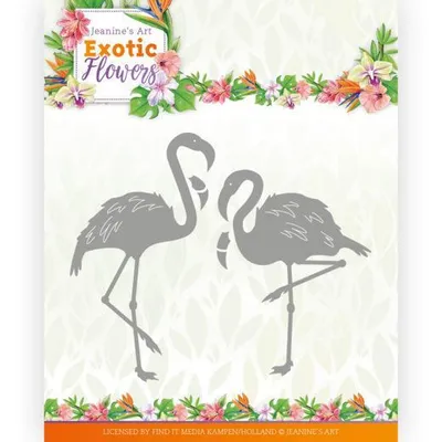 Produktbild von Stanzschablone - Jeanines Art - Exotic Flowers - Flamingo's