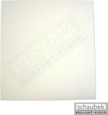 Produktbild von Schaubek Blankoblätter gelblich-weiß ohne Aufdruck - Albumkarton