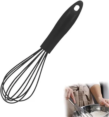 Immagine prodotto di Spatola da cucina in silicone, nera, 25 cm
