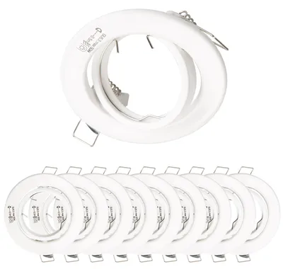 Produktbild von 10x Einbaurahmen GU10 SET 3753 white 68mm inkl GU10 Fassung