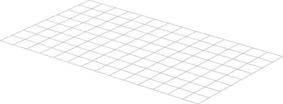Produktbild von UPONOR Classic, Stahlmatte beschichtet, 150mm, 2100x1200x3mm, 1 Stk.