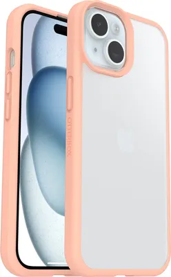 Produktbild von OtterBox React iPhone 15 - clear/peach