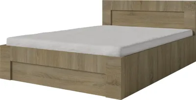 Produktbild von FURMEB24 - WER - 180 x 200 cm Bettgestell mit Lattenrost - Metall Bettrahmen mit ger€umigem Boxkasten -Trffel - Seitliche ffnung
