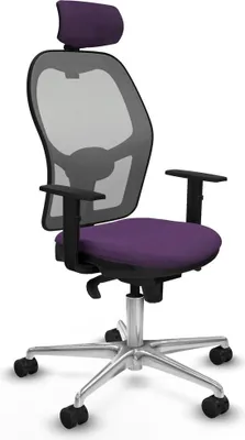 Immagine prodotto di Sedia da ufficio con poggiatesta Piqueras y Crespo 1D086N2 Viola